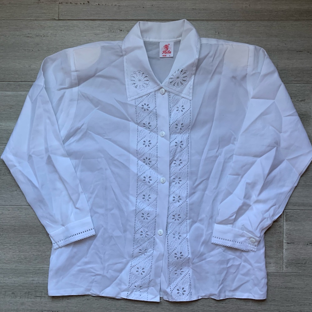 Vintage white blouse NWOT